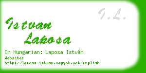 istvan laposa business card